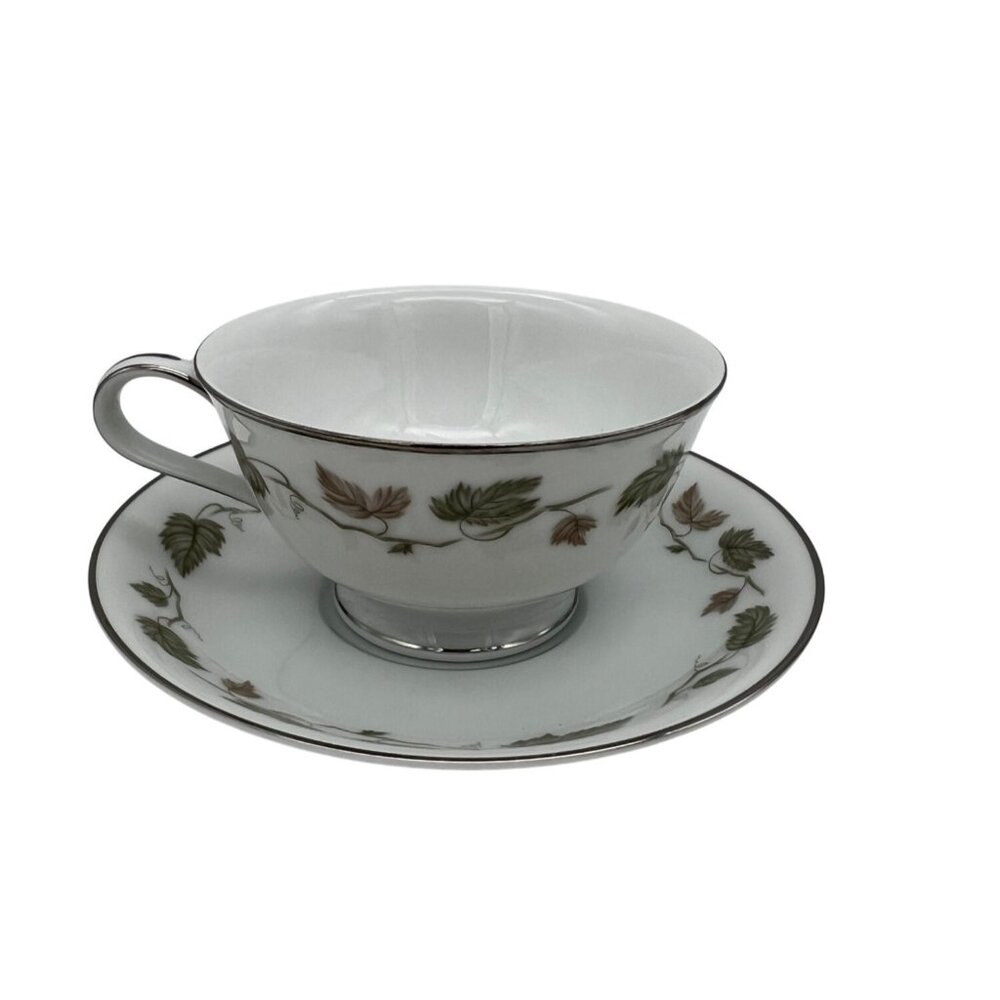 Vintage Noritake Japan Vineyard Cup And Saucer Coffee Tea 6449 Leaves & Vine